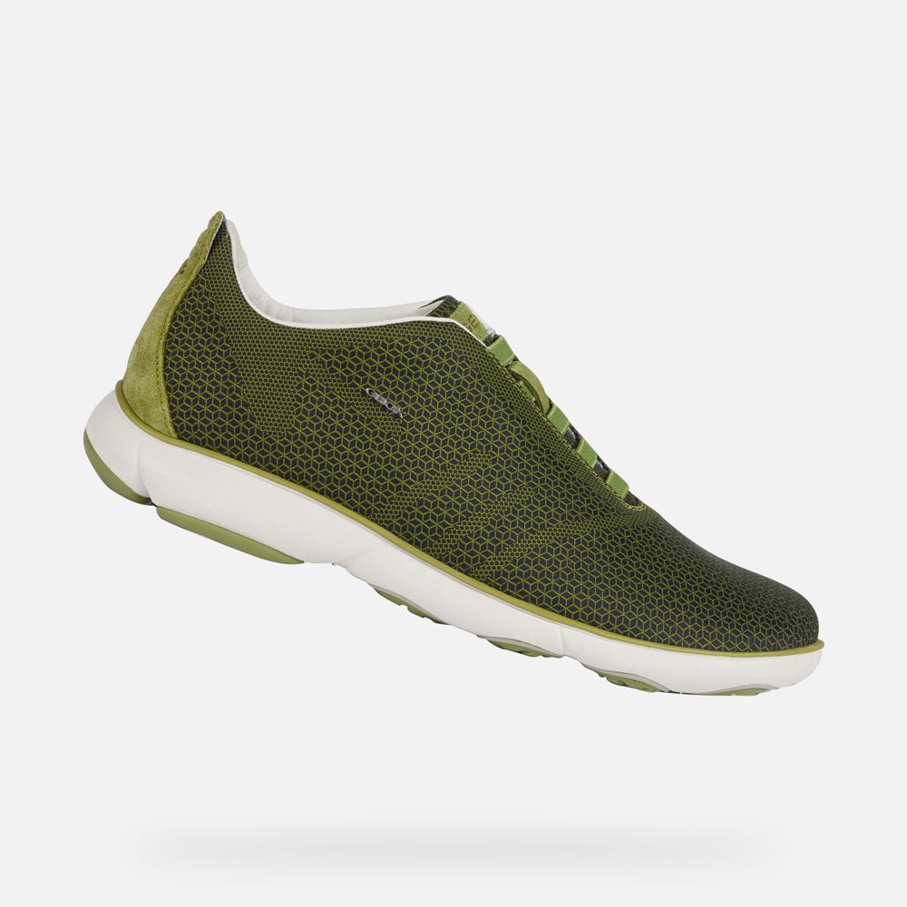 Geox Erkek Spor Ayakkabı Zeytin Yeşili - Nebula - BPG-564317